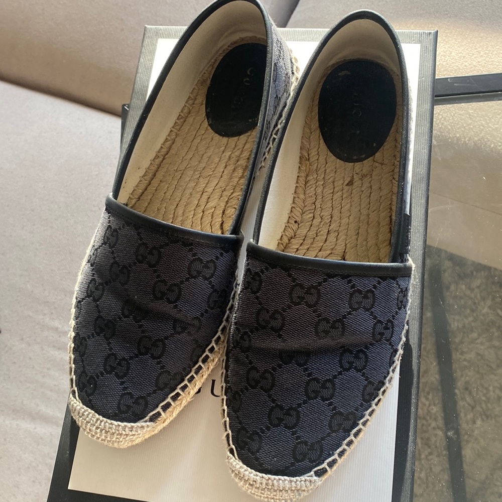 gucci gg canvas espadrilles